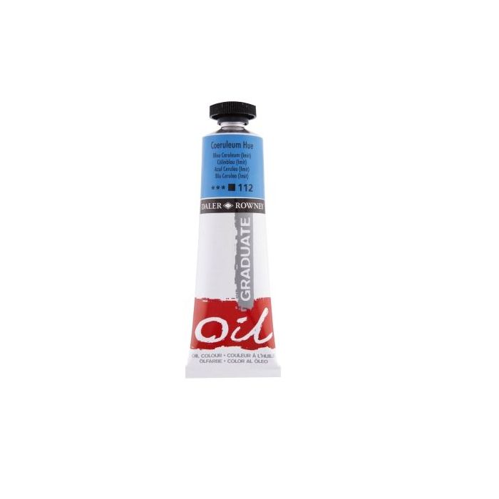 Daler Rowney Graduate Pintura al Oleo - Tubo de Aluminio - 38ml - Color Azul Ceruleo