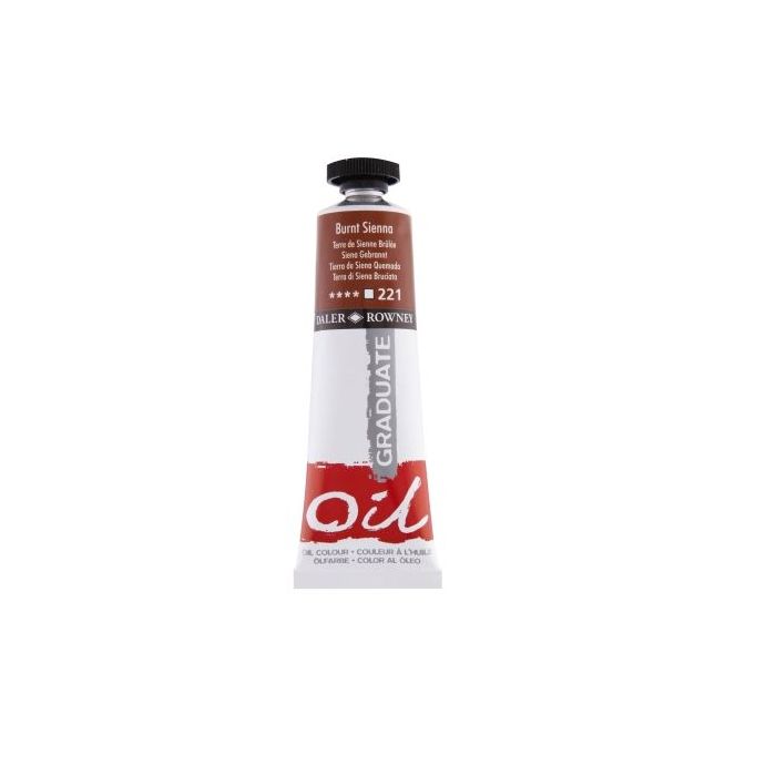 Daler Rowney Graduate Pintura al Oleo - Tubo de Aluminio - 38ml - Color Siena Quemada