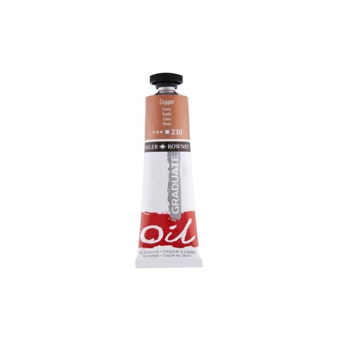 Daler Rowney Graduate Pintura al Oleo - Tubo de Aluminio - 38ml - Color Cobre