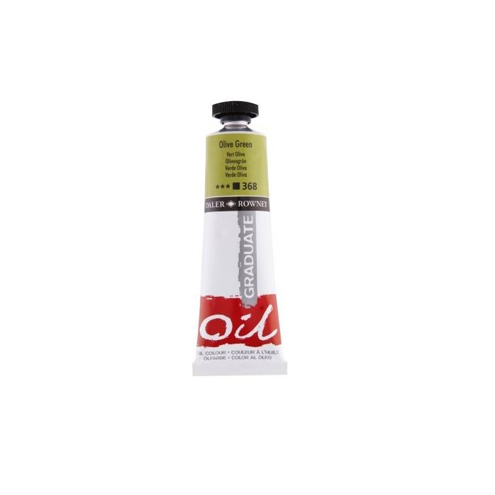 Daler Rowney Graduate Pintura al Oleo - Tubo de Aluminio - 38ml - Color Verde Oliva