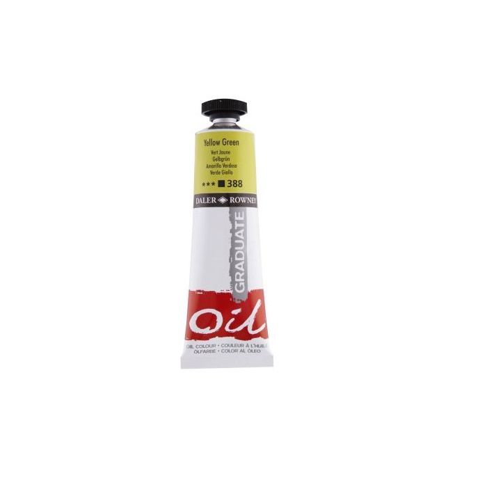 Daler Rowney Graduate Pintura al Oleo - Tubo de Aluminio - 38ml - Color Amarillo Verde
