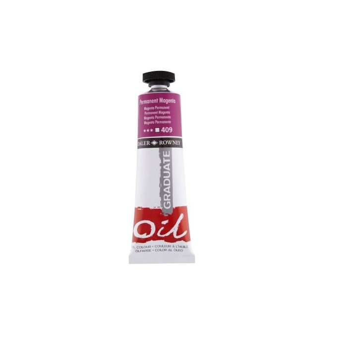 Daler Rowney Graduate Pintura al Oleo - Tubo de Aluminio - 38ml - Color Magenta Permanente