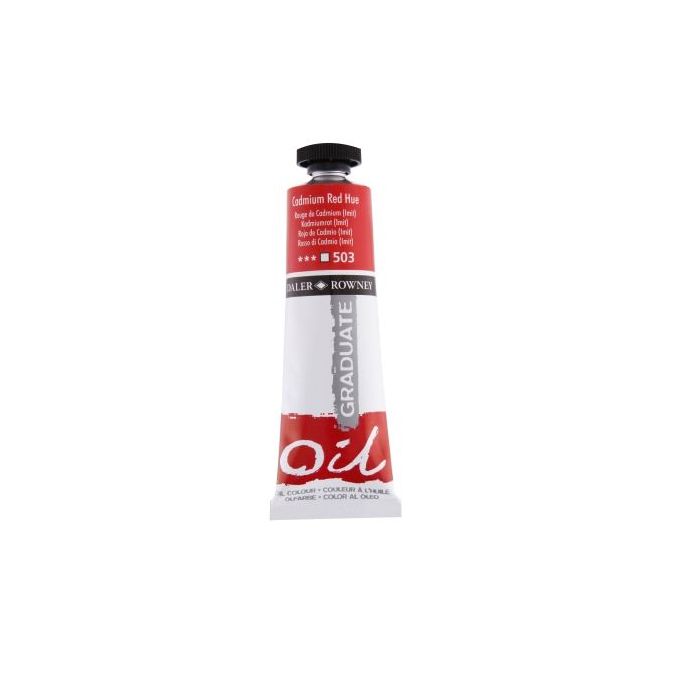 Daler Rowney Graduate Pintura al Oleo - Tubo de Aluminio - 38ml - Color Rojo de Cadmio