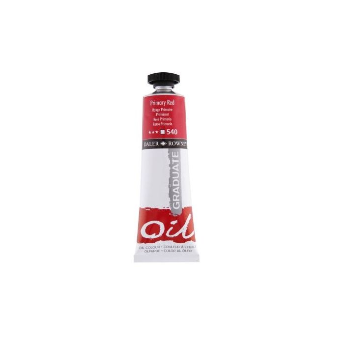Daler Rowney Graduate Pintura al Oleo - Tubo de Aluminio - 38ml - Color Rojo Primario