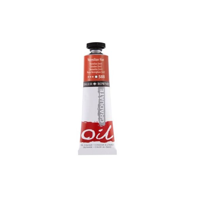 Daler Rowney Graduate Pintura al Oleo - Tubo de Aluminio - 38ml - Color Bermellon
