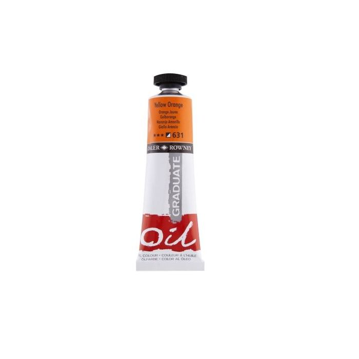 Daler Rowney Graduate Pintura al Oleo - Tubo de Aluminio - 38ml - Color Amarillo Anaranjado