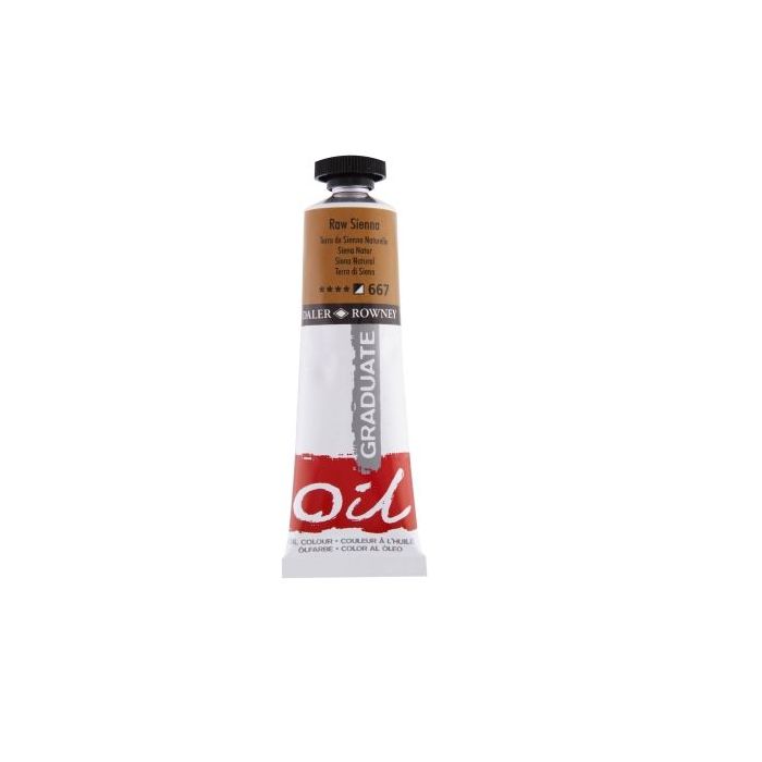 Daler Rowney Graduate Pintura al Oleo - Tubo de Aluminio - 38ml - Color Siena Natural