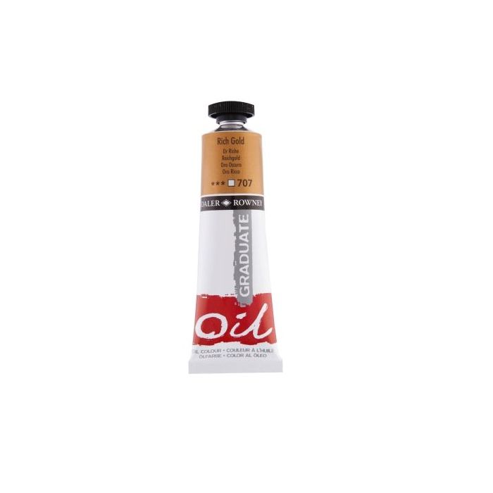 Daler Rowney Graduate Pintura al Oleo - Tubo de Aluminio - 38ml - Color Oro Rico