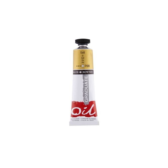 Daler Rowney Graduate Pintura al Oleo - Tubo de Aluminio - 38ml - Color Dorado