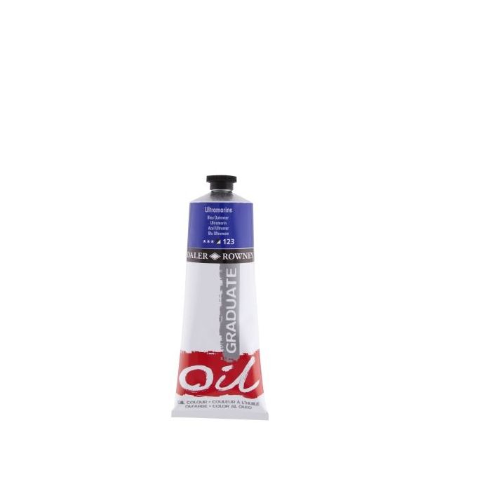 Daler Rowney Graduate Pintura al Oleo - Tubo de Aluminio - 220ml - Color Azul Ultramarino