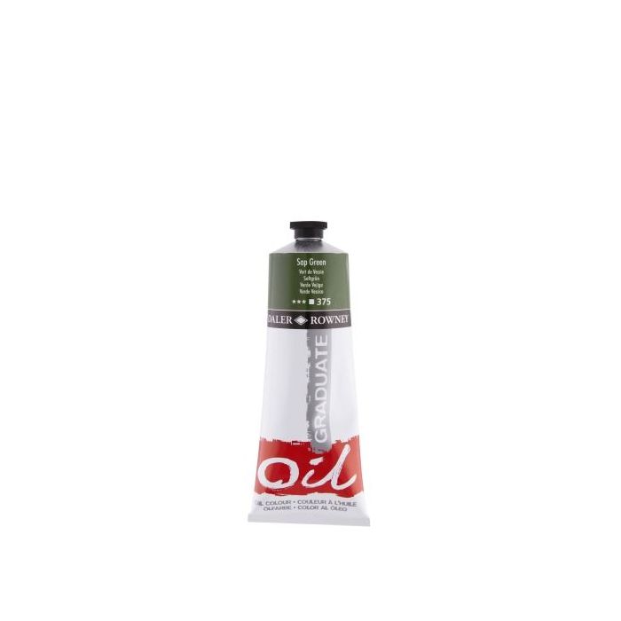 Daler Rowney Graduate Pintura al Oleo - Tubo de Aluminio - 220ml - Color Verde Vejiga