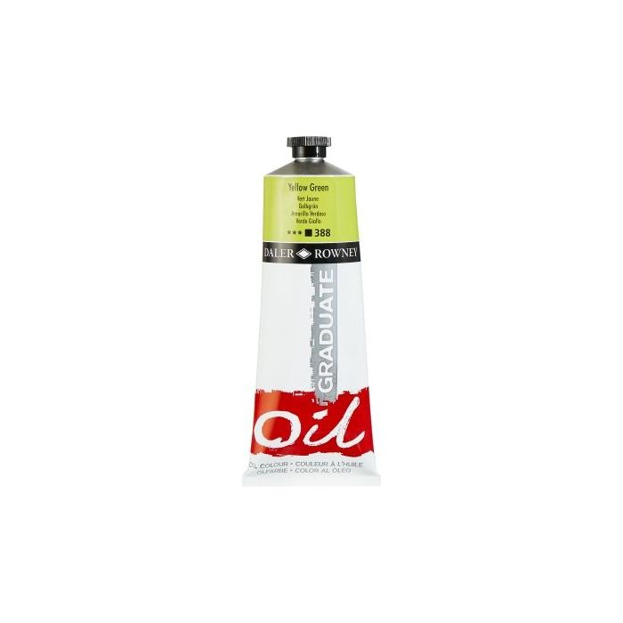 Daler Rowney Graduate Pintura al Oleo - Tubo de Aluminio - 220ml - Color Amarillo Verde