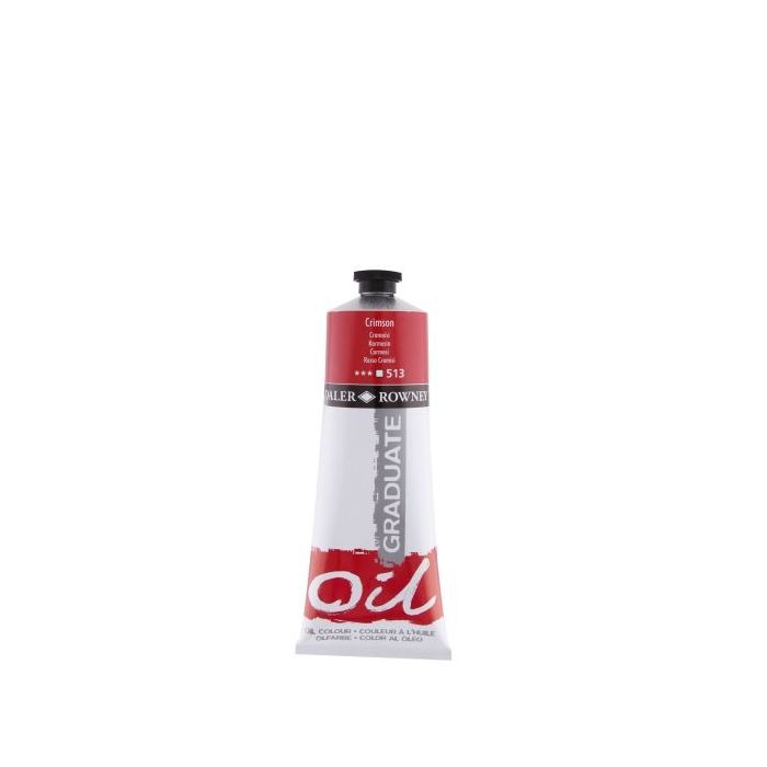 Daler Rowney Graduate Pintura al Oleo - Tubo de Aluminio - 220ml - Color Carmesi