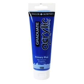 Daler Rowney Graduate Pintura Acrilica - Tubo de Plastico - 120ml - Color Azul Primario