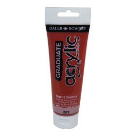 Daler Rowney Graduate Pintura Acrilica - Tubo de Plastico - 120ml - Color Siena Quemada