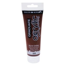 Daler Rowney Graduate Pintura Acrilica - Tubo de Plastico - 120ml - Color Sombra Tostada