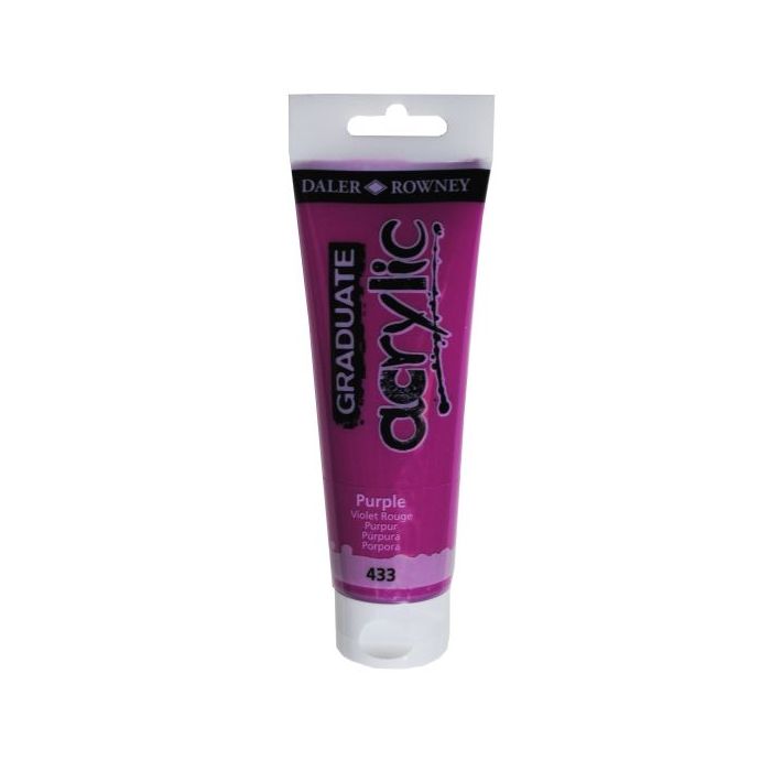 Daler Rowney Graduate Pintura Acrilica - Tubo de Plastico - 120ml - Color Lila
