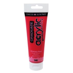 Daler Rowney Graduate Pintura Acrilica - Tubo de Plastico - 120ml - Color Rojo Primario
