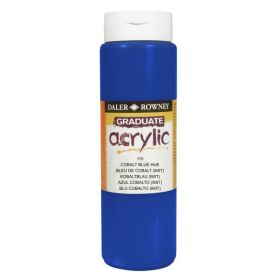 Daler Rowney Graduate Pintura Acrilica - Botella de Plastico - 500ml - Color Azul Cobalto