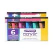 Daler Rowney Graduate Pack de 6 Pinturas Acrilicas - Set Metalico - 75ml - Colores Surtidos