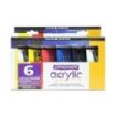 Daler Rowney Graduate Pack de 6 Pinturas Acrilicas - 75ml - Colores Surtidos