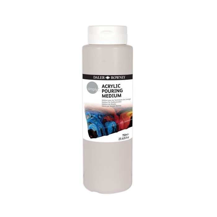 Daler Rowney Simply Medium Alisado para Tecnica Pouring - Bote de Plastico - 750ml
