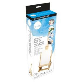 Daler Rowney Simply Pack de 38 Piezas - Set Creativo - Acuarela - Caballete - Colores Surtidos