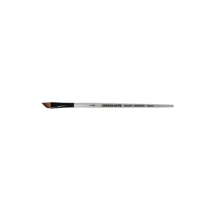 Daler Rowney Graduate Pincel Multitecnica - Pelo Sintetico - Mango Corto - Corte Espada 1/4"