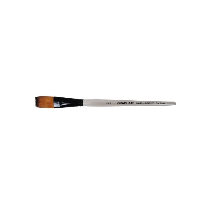 Daler Rowney Graduate Pincel Multitecnica - Pelo Sintetico - Mango Corto - Plano Extralargo 3/4"
