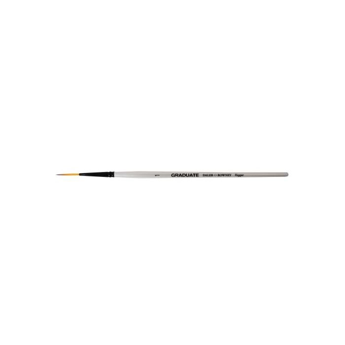 Daler Rowney Graduate Pincel Acuarela - Pelo Sintetico - Mango Corto - Liner Extra Largo Nº1