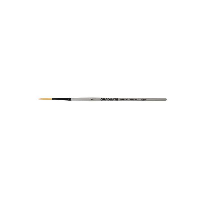 Daler Rowney Graduate Pincel Acuarela - Pelo Sintetico - Mango Corto - Liner Extra Largo Nº3