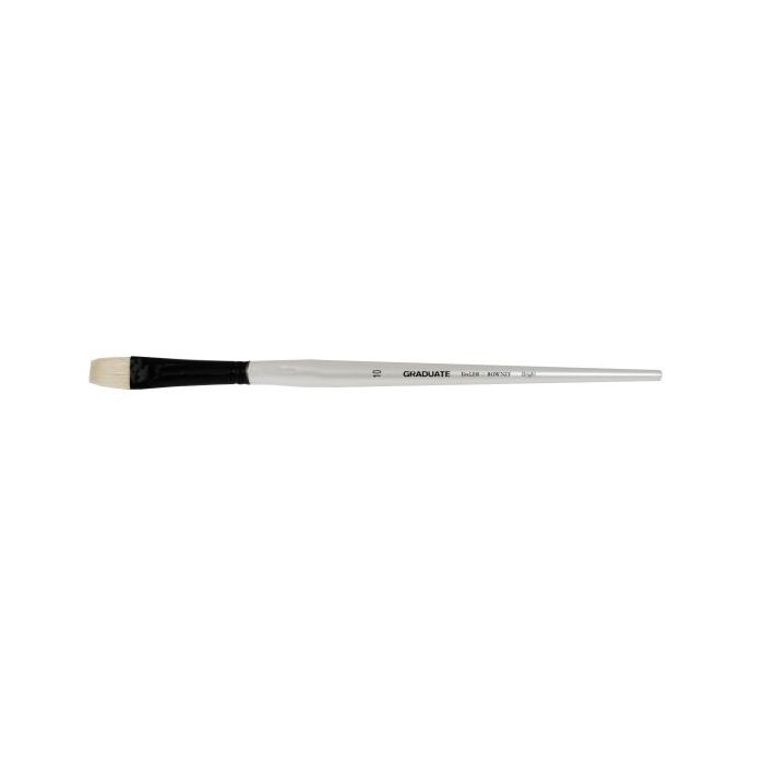 Daler Rowney Graduate Pincel para Oleo - Pelo de Cerda Natural - Mango Largo - Bright - N°10
