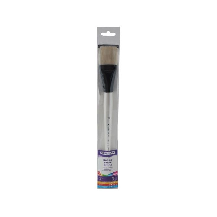 Daler Rowney Graduate Pincel para Oleo - Pelo de Cerda Natural - Mango Largo - Bright - N°18