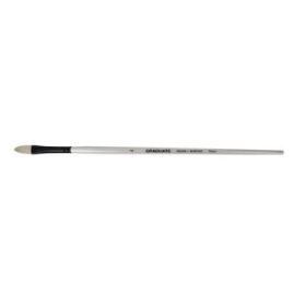 Daler Rowney Graduate Pincel para Oleo - Pelo de Cerda Natural - Mango Largo - Lengua de Gato - N°4
