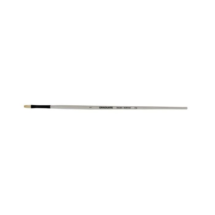 Daler Rowney Graduate Pincel para Oleo - Pelo de Cerda Natural - Mango Largo - Plano- N°1