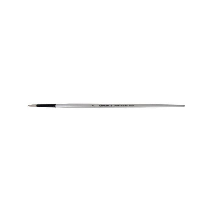 Daler Rowney Graduate Pincel para Oleo - Pelo de Cerda Natural - Mango Largo - Redondo - N°2