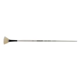 Daler Rowney Graduate Pincel para Oleo - Pelo de Cerda Natural - Mango Largo - Abanico - N°2