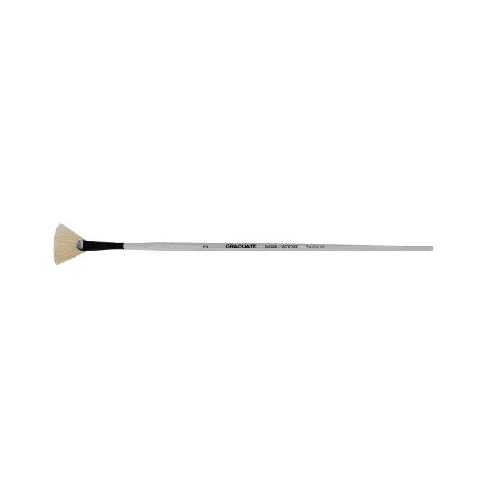 Daler Rowney Graduate Pincel para Oleo - Pelo de Cerda Natural - Mango Largo - Abanico - N°2