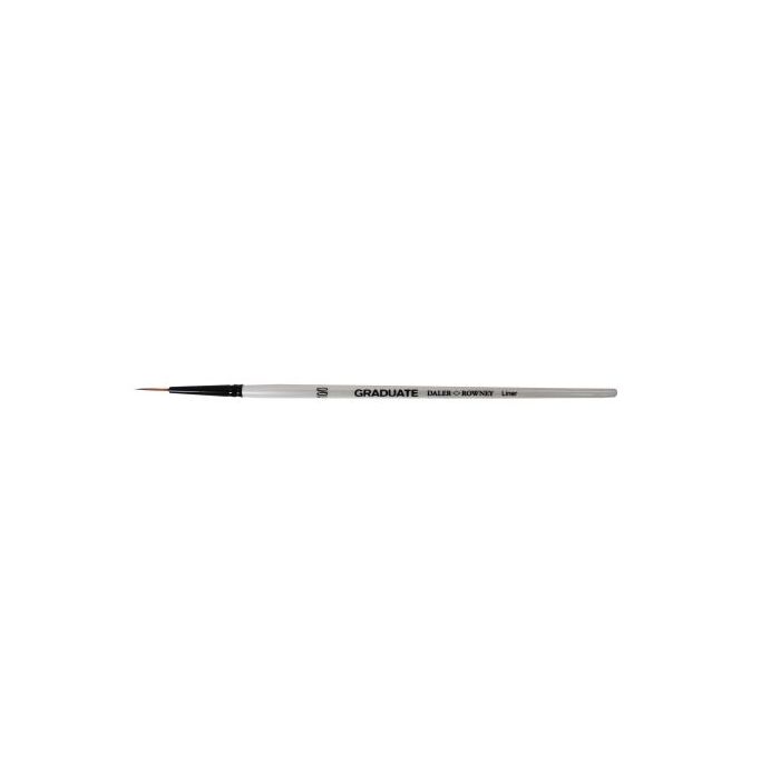 Daler Rowney Graduate Pincel Acuarela - Pelo Sintetico - Mango Corto - Liner 10/0