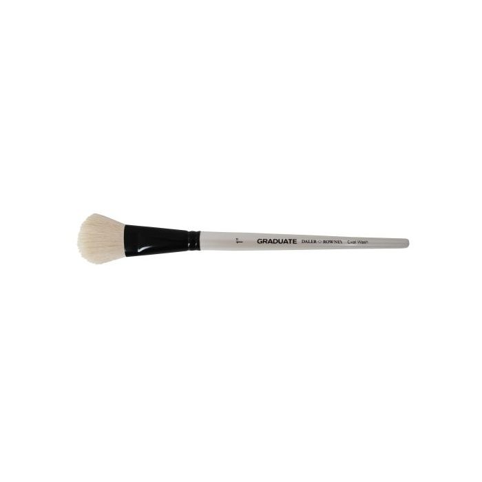 Daler Rowney Graduate Pincel Acuarela - Pelo de Cabra Natural - Mango Corto - Oval Lavis 1"