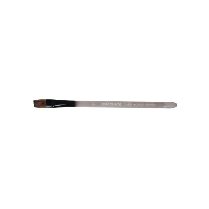 Daler Rowney Graduate Pincel Acuarela - Mezcla de Pelo de Pony y Sintetico - Mango Corto - Plano Lavis 1/2"