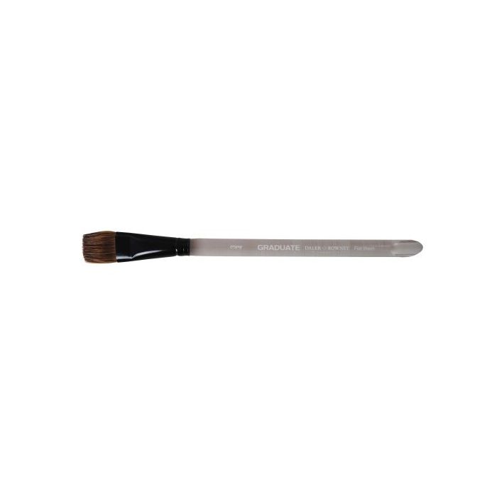 Daler Rowney Graduate Pincel Acuarela - Mezcla de Pelo de Pony y Sintetico - Mango Corto - Plano Lavis 3/4"