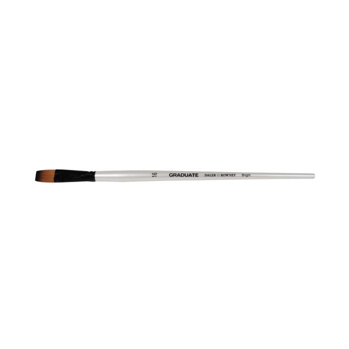 Daler Rowney Graduate Pincel Multitecnica - Pelo Sintetico - Mango Largo - Bright Nº16