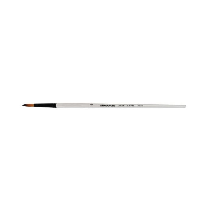 Daler Rowney Graduate Pincel Multitecnica - Pelo Sintetico - Mango Largo - Redondo, Nº16