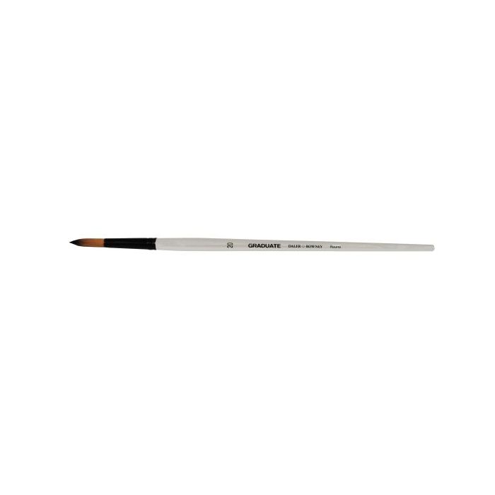 Daler Rowney Graduate Pincel Multitecnica - Pelo Sintetico - Mango Largo - Redondo, Nº20
