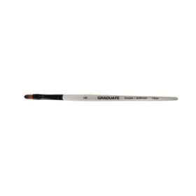 Daler Rowney Graduate Pincel Multitecnica - Pelo Sintetico - Mango Corto - Lengua de Gato Nº6