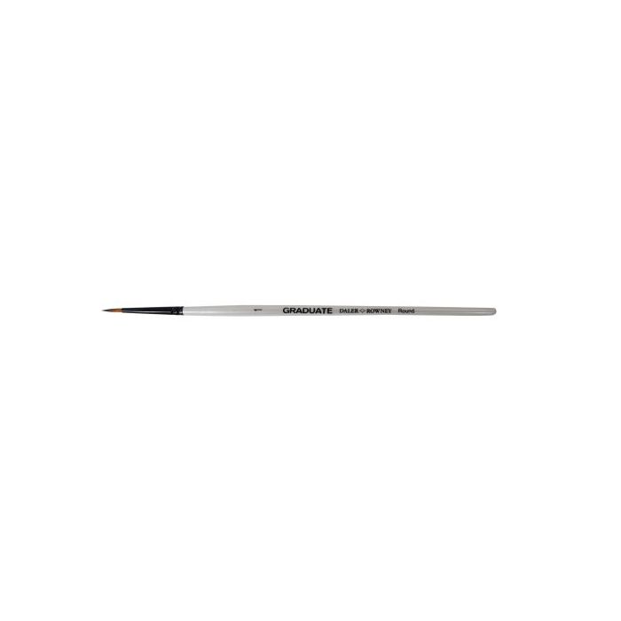 Daler Rowney Graduate Pincel Multitecnica - Pelo Sintetico - Mango Corto - Redondo Nº1
