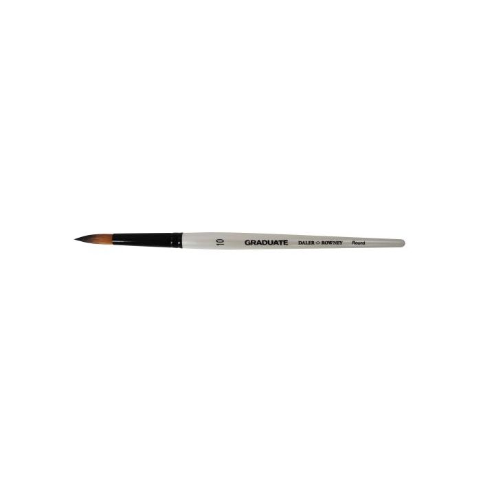 Daler Rowney Graduate Pincel Multitecnica - Pelo Sintetico - Mango Corto - Redondo Nº10