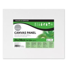 Daler Rowney Simply Carton Entelado - 250g - 24x30cm - Imprimacion Triple - Grano Medio - 100% Algodon sin Acido - 250g - Color Blanco