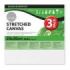 Daler Rowney Simply Pack de 3 Bastidores Entelados- 20x20cm - Imprimacion Triple - Grano Medio - 100% Algodon sin Acido - 250g - Color Blanco